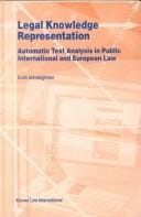 Legal knowledge representation