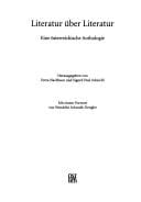 Literatur über Literatur