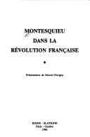 Montesquieu dans la Révolution française