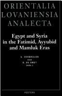 Egypt and Syria in the Fatimid, Ayyubid, and Mamluk eras