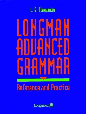 Advanced learners' grammar