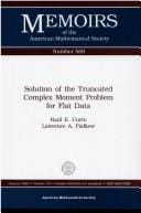 Solution of the truncated complex moment problem for flat data