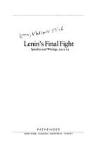 Lenin's final fight