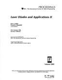 Laser diodes and applications II