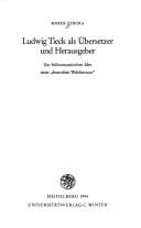 Ludwig Tieck als Übersetzer und Herausgeber