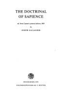 The Doctrinal of sapience