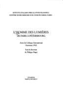L'homme des Lumières de Paris à Pétersbourg