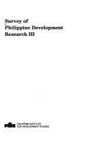 Survey of Philippine development research III
