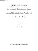 Stadt und Orden
