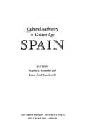 Cultural Authority in Golden Age Spain (Parallax: Re-visions of Culture and Society)