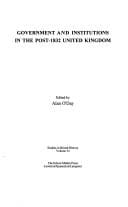 Government and institutions in the post-1832 United Kingdom
