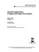 Wavelet applications in signal and image processing II