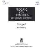 Mosaic for dummies, Windows edition