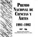 Premio Nacional de Ciencias y Artes, 1991-1992