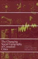 The Changing social geography of Canadian cities