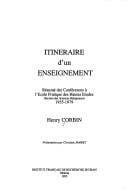 Itinéraire d'un enseignment