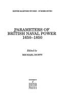 Parameters Of British Naval Power, 1650-1850 (University of Exeter Press - Exeter Maritime Studies)