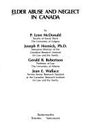 Elder abuse and neglect in Canada