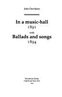 In a music-hall ; with, Ballads and songs