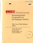 Promoting rural cooperatives in developing countries