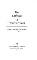 The culture of contentment