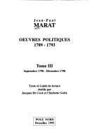 Oeuvres politiques, 1789-1793