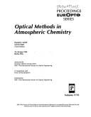 Optical methods in atmospheric chemistry