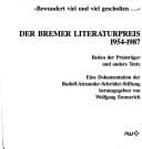 Der Bremer Literaturpreis 1954-1987