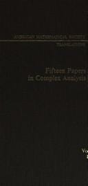 Fifteen papers in complex analysis