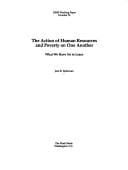 The action of human resources and poverty on one another