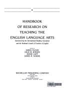 Handbook of research on teaching the English language arts