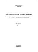 Efficient allocation of transfers to the poor