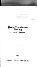 Blood transfusion therapy