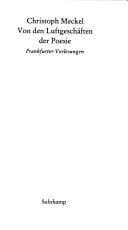 Von den Luftgeschäften der Poesie