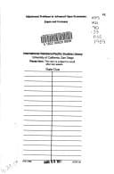 Adjustment problems in advanced open economies