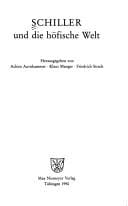 Schiller Und Die Höfische Welt