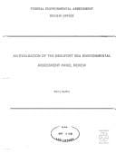 An evaluation of the Beaufort Sea Environmental Assessment Panel review =