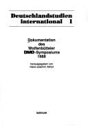 Dokumentation des Wolfenbütteler DAAD-Symposiums 1988