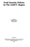 Food security polices in the SADCC region
