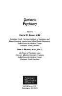 Geriatric psychiatry