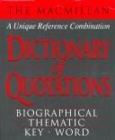 Macmillan dictionary of quotations