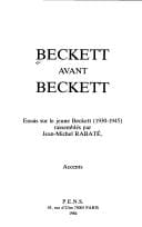 Beckett avant Beckett