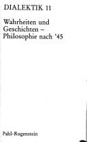 Wahrheiten und Geschichten, Philosophie nach '45