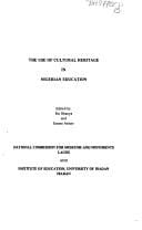 The Use of cultural heritage in Nigerian education