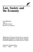 Law, Society and the Economy (Collected Research Studies, 46)