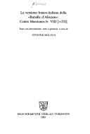 La versione franco-italiana della "Bataille d'Aliscans"