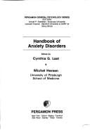 Handbook of anxiety disorders
