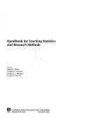 Handbook for teaching statistics and research methods
