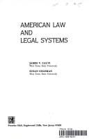 American law and legal systems