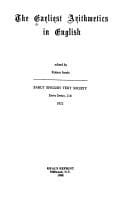 The Earliest arithmetics in English